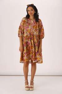 Sunday Boho Jane Empire Dress Vintage Floral