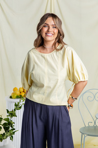 Elm Marie Top Pale Banana