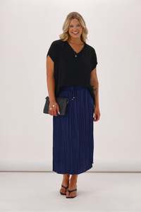 Celebration Connor Sateen Skirt Midnight