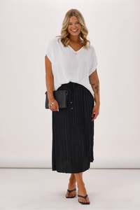 Celebration Connor Sateen Skirt Black