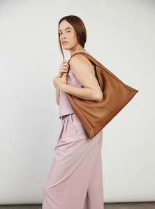 Bags: Saben Haze Shoulder Bag Tan Luxe