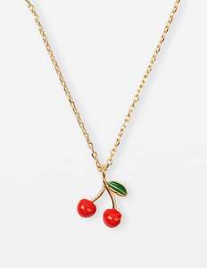 Stella + Gemma Necklace Red Cherries
