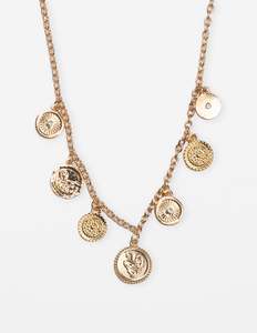 Stella + Gemma Necklace Medallions Gold