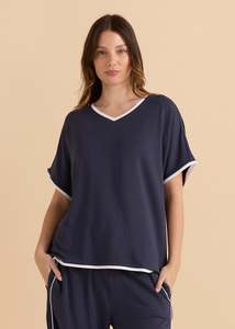 Tees: Betty Basics Clara Tee Petrol