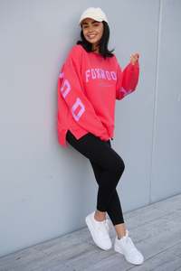 Foxwood Interval Crew Raspberry with Neon Lilac