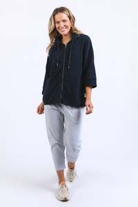 Elm Beachy Zip Hoodie Navy