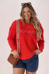 Hoodies Crews: Foxwood Simplified Crew Red