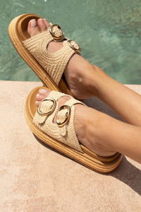 Los Cabos Ferrito Sandal Natural