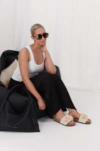 Los Cabos Corsage Sandal Natural