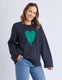 Elm Intersia Heart Knit Navy