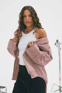 Silent Theory Bordeaux Long Sleeve Shirt Cherry