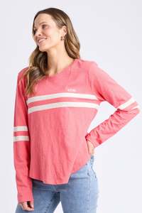25 Sale: Elm Adora Long Sleeve Tee Cosy Coral