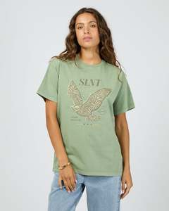 Sale Tees: Silent Theory Hand Drawn Tee Green