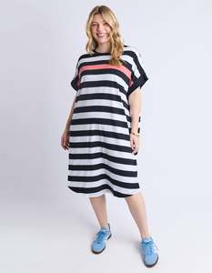 Sale Dresses: Elm Mckinley Dress Black And White Stripe
