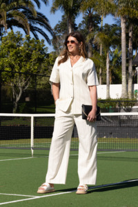 Ayva Noah Pant Natural Black Stripe