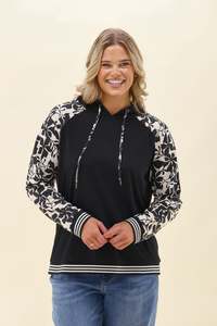 Alpine By Shine On: Alpine by Shine On Anglesea Hoodie Black White