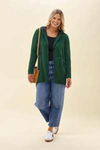 Alpine by Shine On Big Dreams Cardigan Forest With Floral Hood