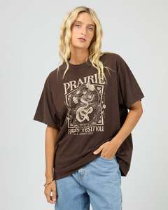 All About Eve Prairie Relaxed Tee Brown