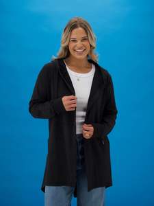 Rebel Club Sideline Hoodie Cardi Black