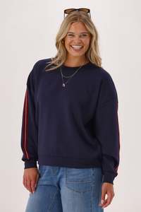 Shine On Label Mercedes Crew Navy