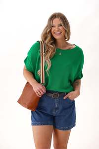 Shine On Label Blaise Slouchy Knit Green