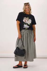 Federation Rush Tee Peony's Ducted Black