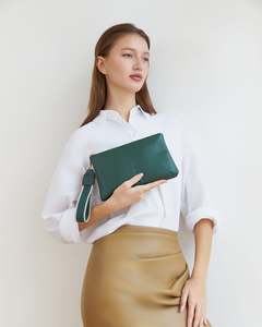 Louenhide MIMI Clutch Forest Green