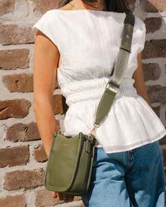 Louenhide Parker Phone Crossbody Bag Olive