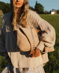Louenhide Hailey Suedette Shoulder Bag Blonde