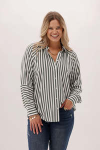 Shine On Label Olive Grove Shirt Stripe