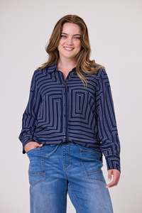 Shine On Label Marrellen Geo Printed Shirt