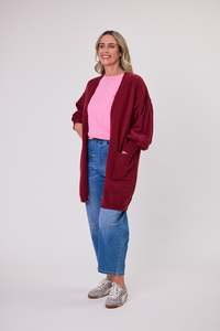 Shine On Brands: Shine On Label Danika Cardigan Berry