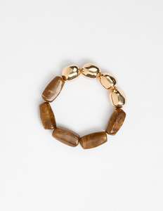 Gifts: Stella + Gemma Bracelet Beads Brown