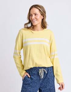 Elm Adora L/S Tee Pale Lemon