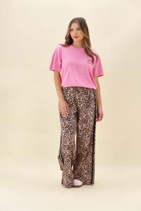 Rebel Club Fierce Eve Black Stripe Pant Print