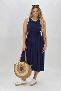 Shine On Label Novara Midi Dress Midnight