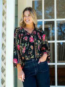 Shine On Label Canyon Top Print
