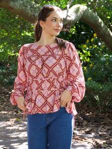 Ayva Brooke Top Print