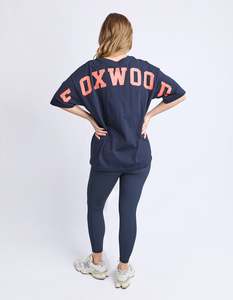 Foxwood Interval Tee Orange Navy