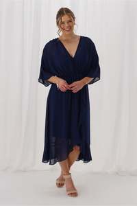 Sale: Celebration Opal Wrap Dress Midnight