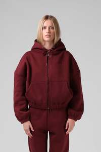 RPM Zip Thru Hood Red Wine