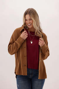 Shine On Label Rocky Jacket Tan