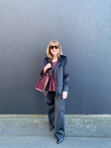Celebration Weekender Velvet Blazer Black
