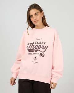 Hoodies Crews: Silent Theory Emblem Crew Pink