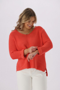 Shine On Label Lilith Knit Coral