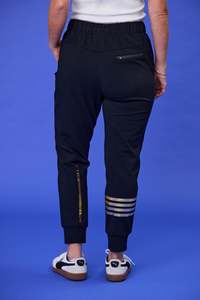 Sale Pants: Rebel Club Aura Pant Black Gold