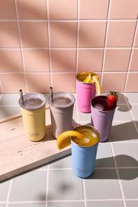 Frank Green Assembled Summer Core 16oz Stainless Steel Reusable Party Cups 4 Pack