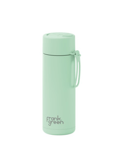 Frank Green 20oz Stainless Steel Ceramic Reusable Bottle Mint Gelato with Flip Straw Lid