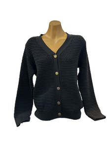 Knitwear: Juliette Hogan Regal Cardi - Black
