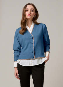 Loobies Story Rosalind Cardi-Wedgewood Blue